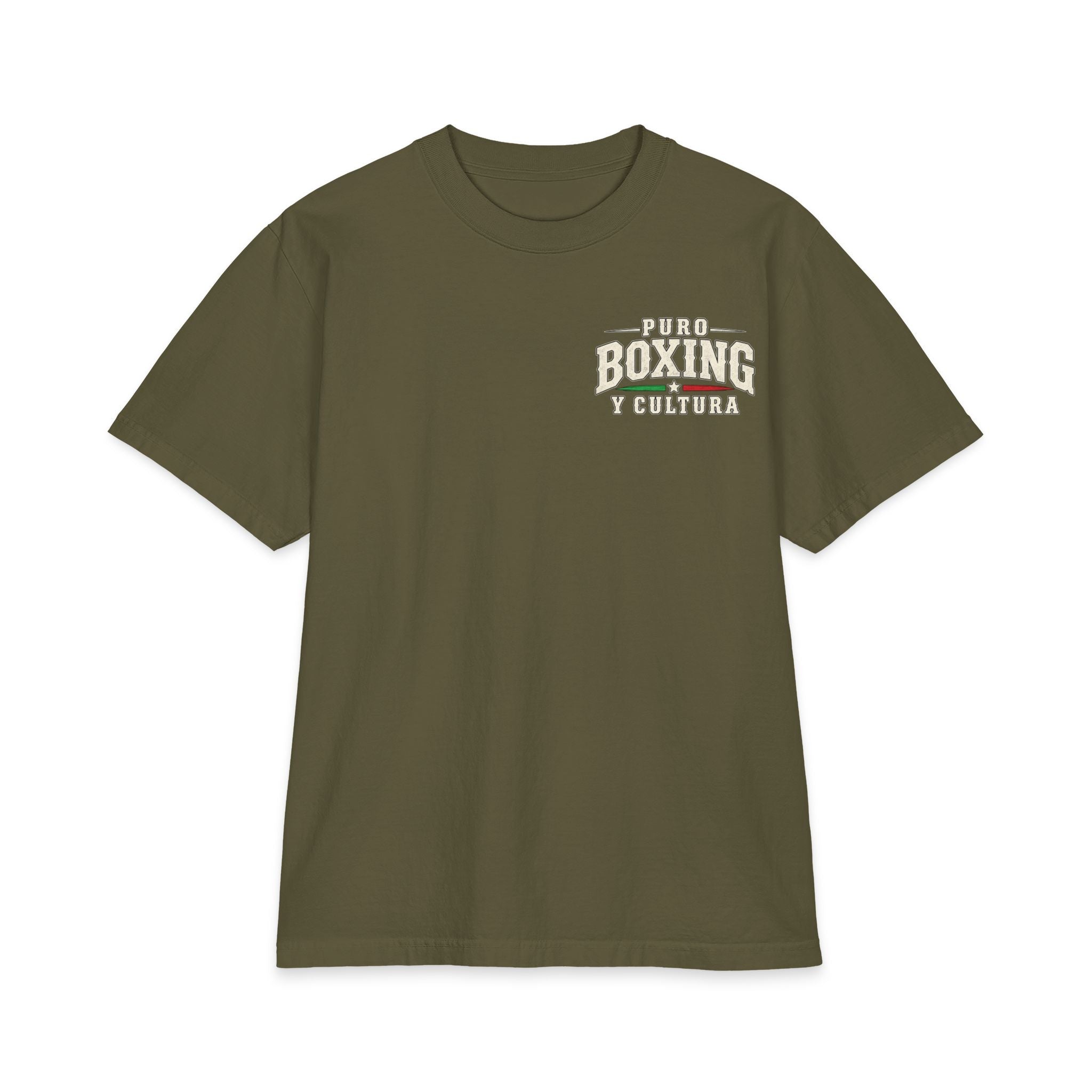 Puro Boxing y Cultura T-Shirt — Virgen de Guadalupe Back Graphic