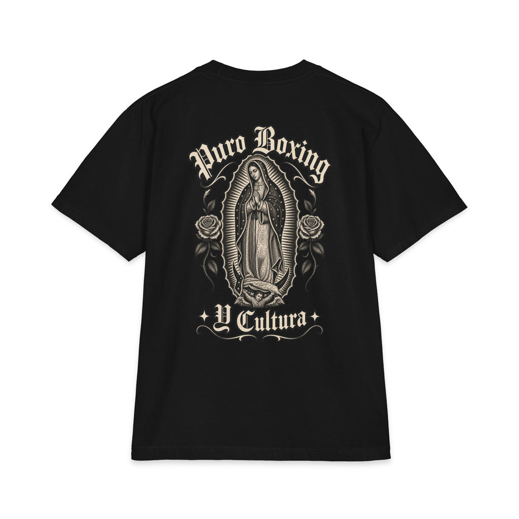 Puro Boxing y Cultura T-Shirt — Virgen de Guadalupe Back Graphic