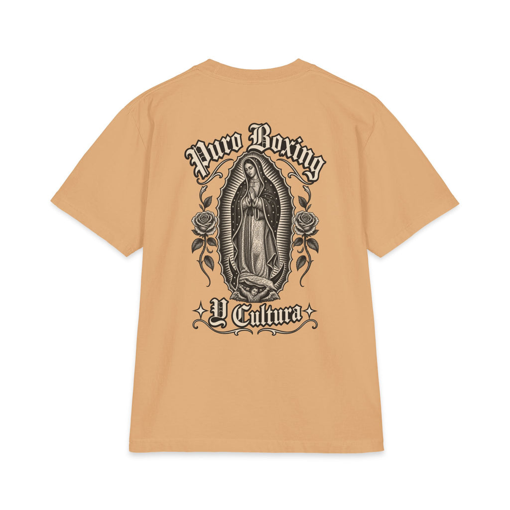 Puro Boxing y Cultura T-Shirt — Virgen de Guadalupe Back Graphic