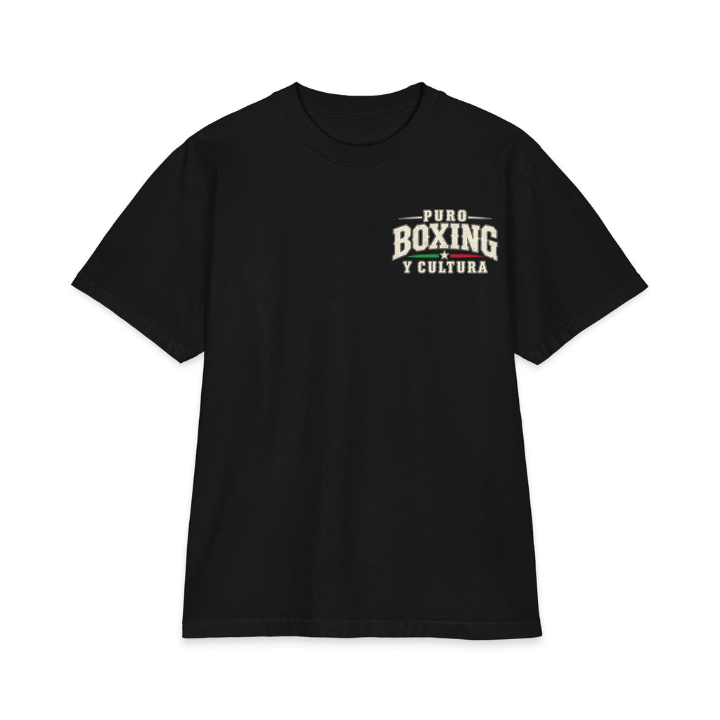 Puro Boxing y Cultura T-Shirt — Virgen de Guadalupe Back Graphic