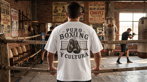 Puro Boxing y Cultura T-Shirt — Boxing Gloves & Ring Graphic Tee